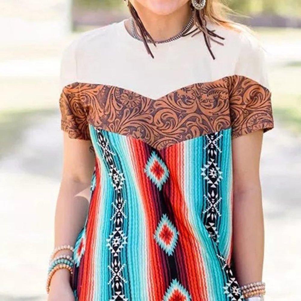 Aztec splice top